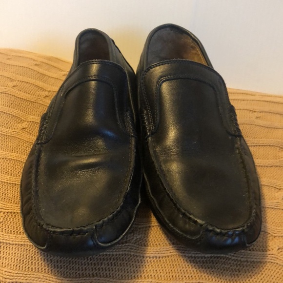 HARRYS OF LONDON BLACK LEATHER LOAFERS MENS 8.5 main image 4